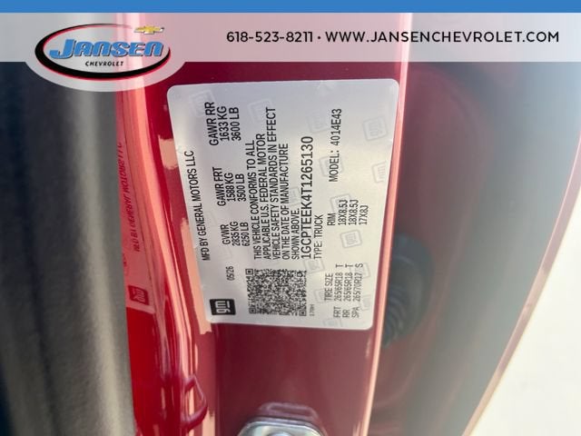 2026 Chevrolet Colorado Trail Boss