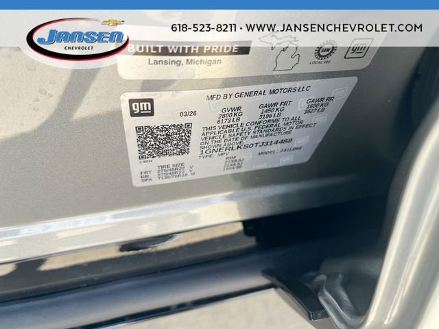 2026 Chevrolet Traverse RS