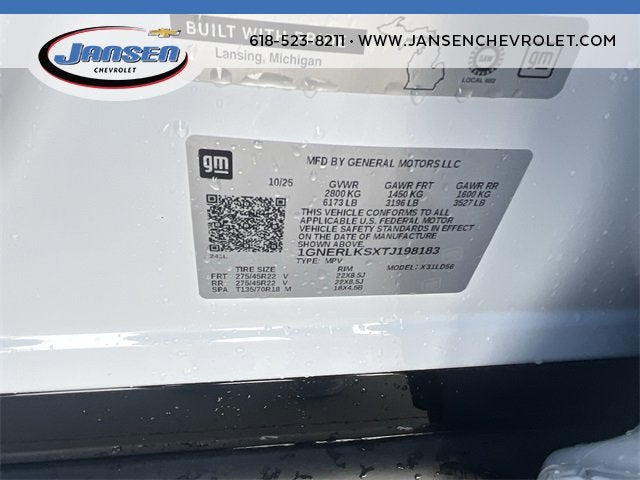 2026 Chevrolet Traverse RS