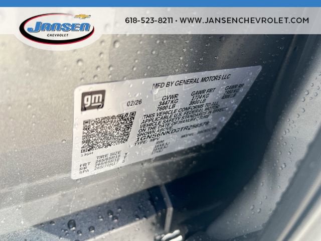 2026 Chevrolet Tahoe LT