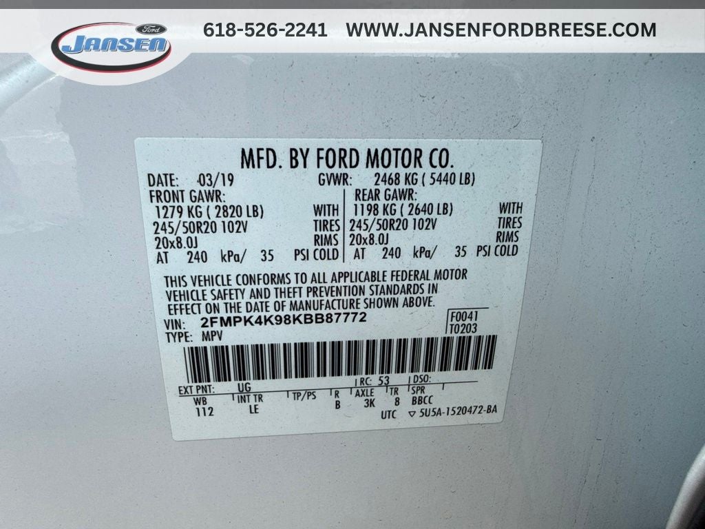 2019 Ford Edge Titanium