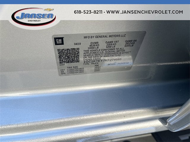 2019 Chevrolet Silverado 2500HD LTZ