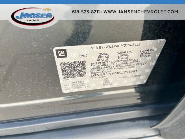 2019 Chevrolet Traverse LT Leather